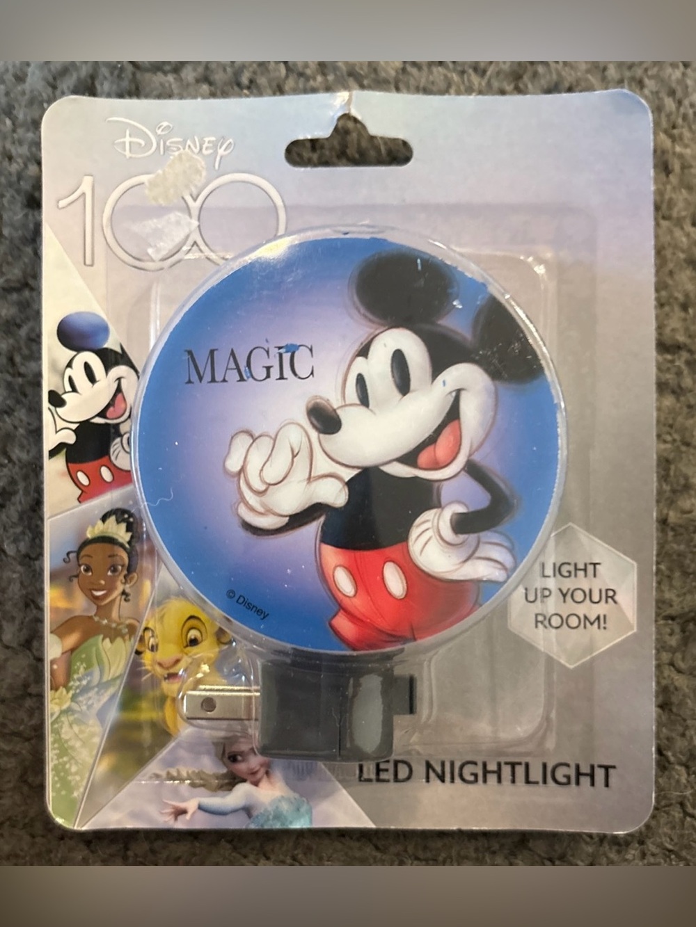 Disney LED Nightlight Featuring Mickey Mouse Magic 100th Anniversary Special NEW